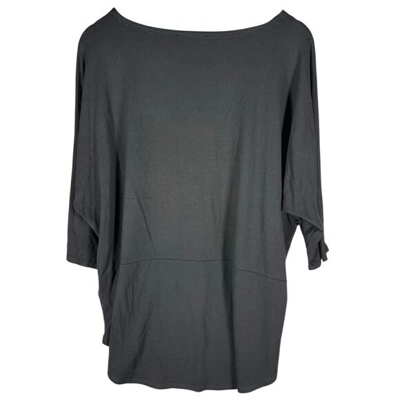 Eileen Fisher Black Oversized Dolman Top Women’s Large Boxy Tunic - Picture 3 of 5